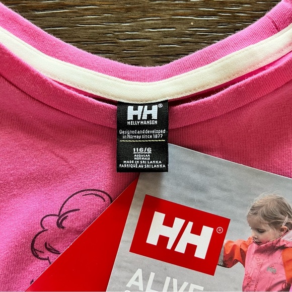 Helly Hansen Girls Graphic T-Shirt – Hedgehog & Umbrella – NWT – Size 116/6 - Picture 5 of 7
